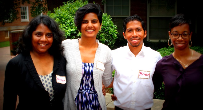 Savitha Sridharan, 2nd Year MBA Candidate 2014 from Olin Graduate School of Business - EDF Climate Corps Fellow at Clark Atlanta University; Sitar Mody, Senior Manager (Strategy) at EDF Climate Corps; Brian Cabezas, International MBA Candidate 2013 from IE Business School - EDF Climate Corps Fellow at South Carolina State University; Chaprece Henry – Program Coordinator at EDF Climate Corps