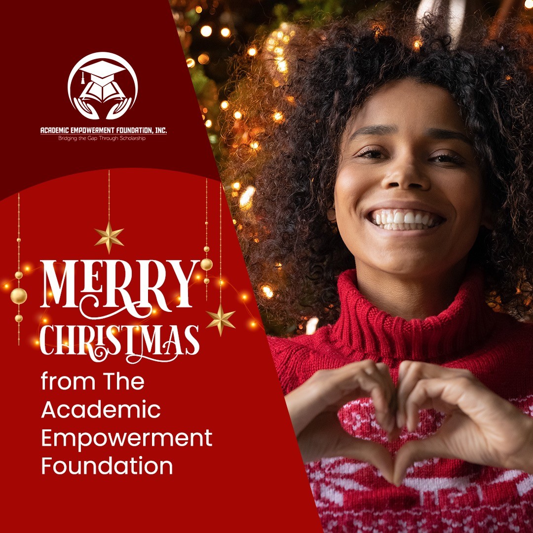 Merry Christmas from the Academic Empowerment Foundation! www.academicempowermentfoundation.com